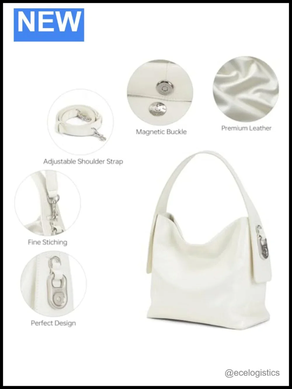 Genuine Leather Hobo Bag for Women Small Trendy Shoulder Purse with Adjustable